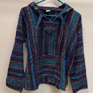 Multicolor Striped Women's Hoodie